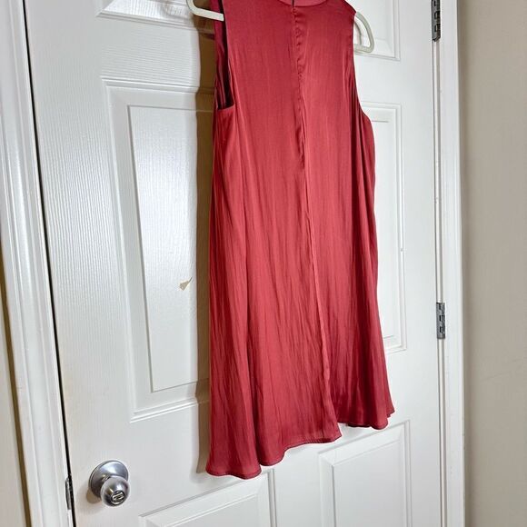 Gianni Bini mauve mini lightweight flowy summer dress size L - Picture 8 of 9